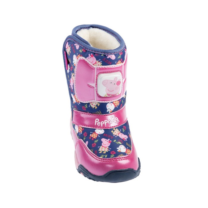 Дутики дошкольные со светодиодами арт. 6849A, синие, размер 28