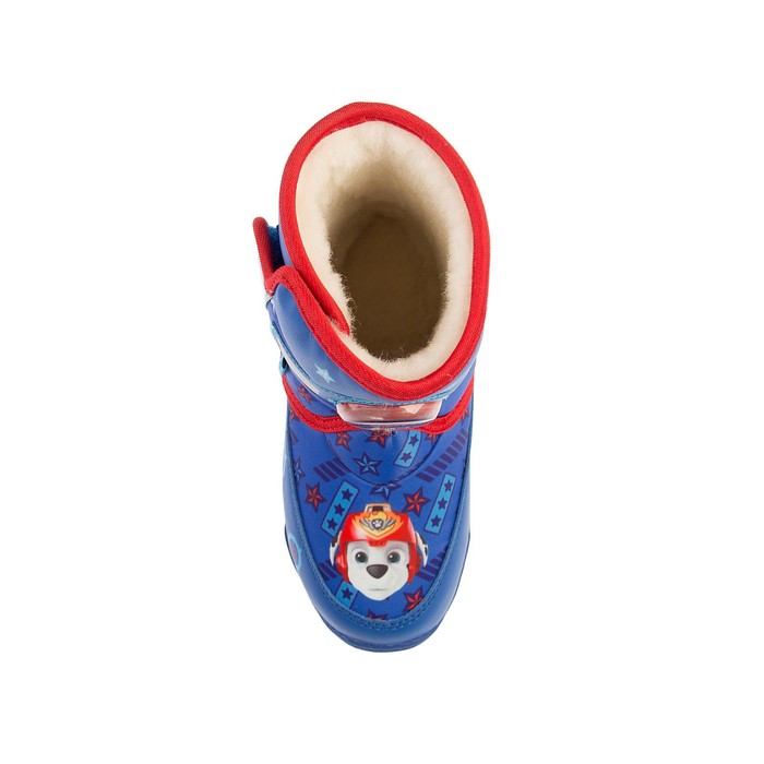 Дутики дошкольные со светодиодами арт. 6851A, голубые, размер 24