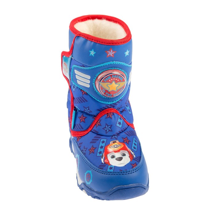 Дутики дошкольные со светодиодами арт. 6851A, голубые, размер 24