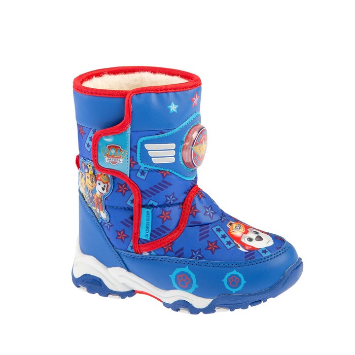 Дутики дошкольные со светодиодами арт. 6851A, голубые, размер 25