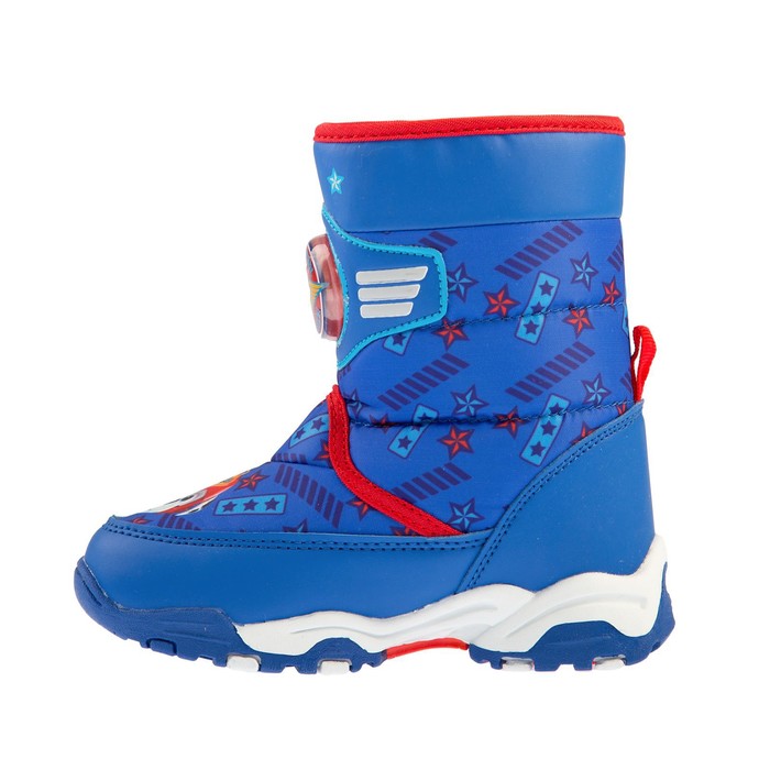 Дутики дошкольные со светодиодами арт. 6851A, голубые, размер 26