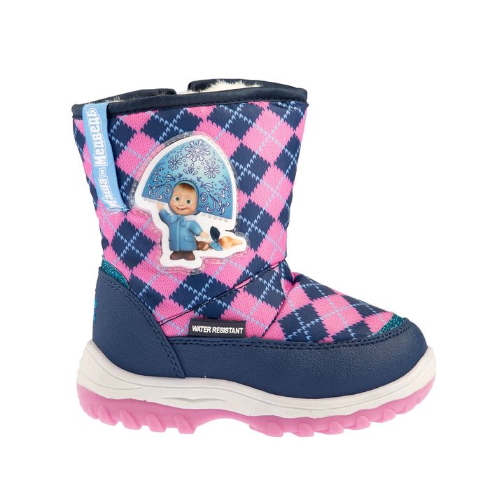 Дутики дошкольные арт. 6879C, цвет синие, размер 28