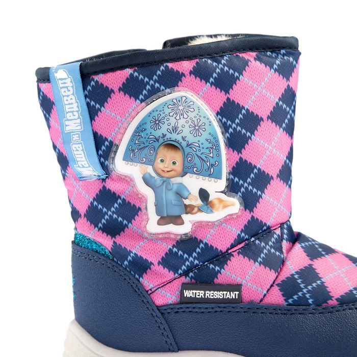 Дутики дошкольные арт. 6879C, цвет синие, размер 28