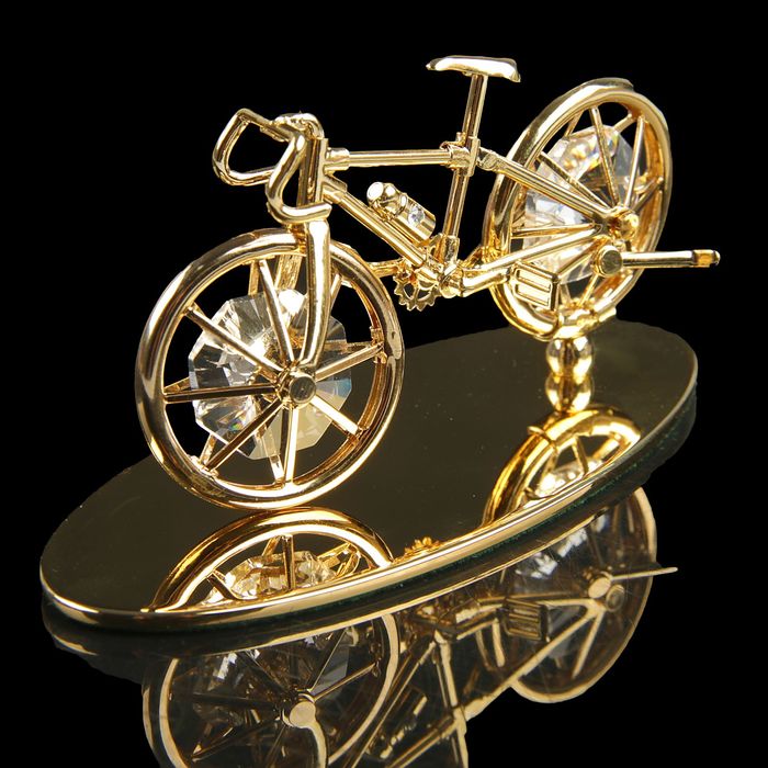 Сувенир «Велосипед», 4,5×10×4,5 см, с кристаллами Сваровски