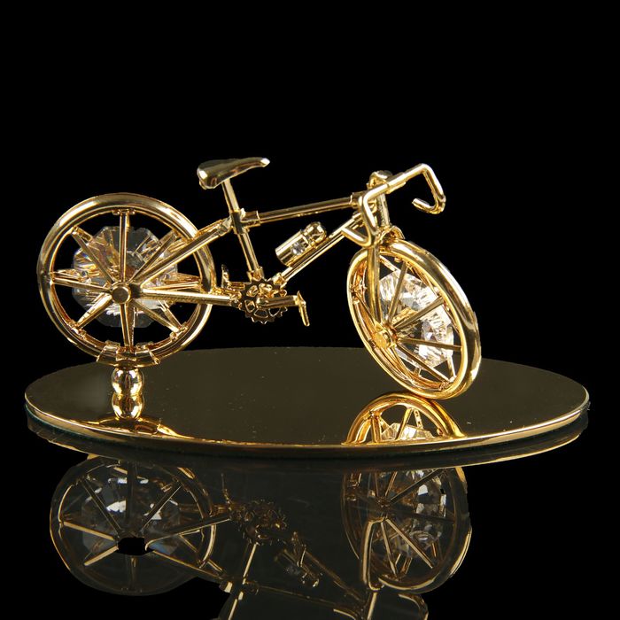 Сувенир «Велосипед», 4,5×10×4,5 см, с кристаллами Сваровски