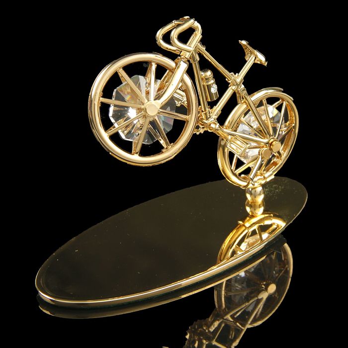 Сувенир «Велосипед», 4,5×10×4,5 см, с кристаллами Сваровски