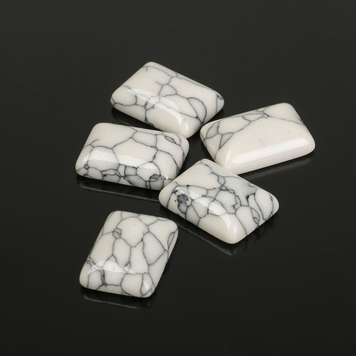 Кабошон прямоугольник 13*18мм (набор 5шт), под кахолонг