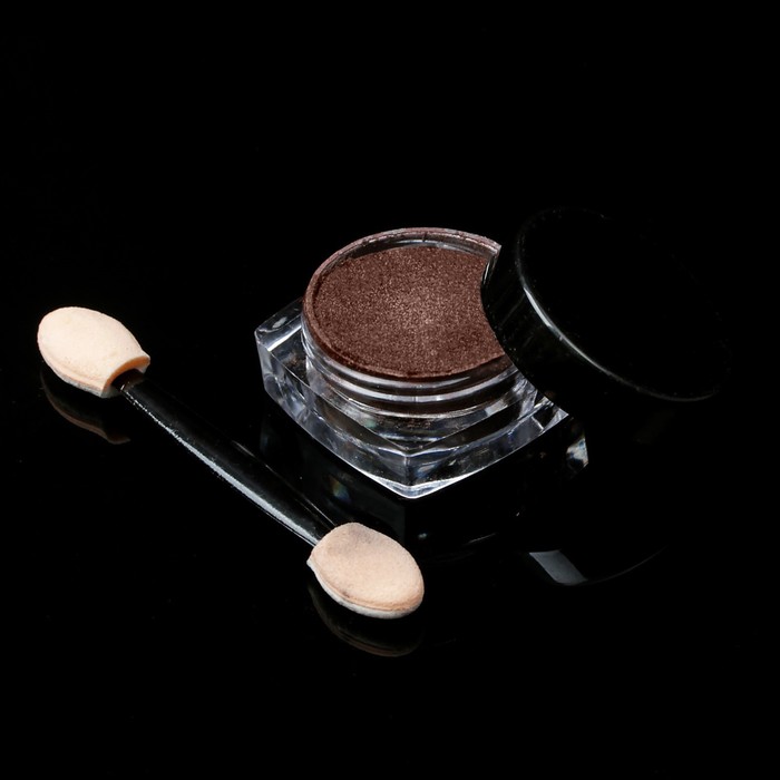 Втирка "Кошачий глаз" для декора ногтей, 1гр, с аппликатором, цвет розовый