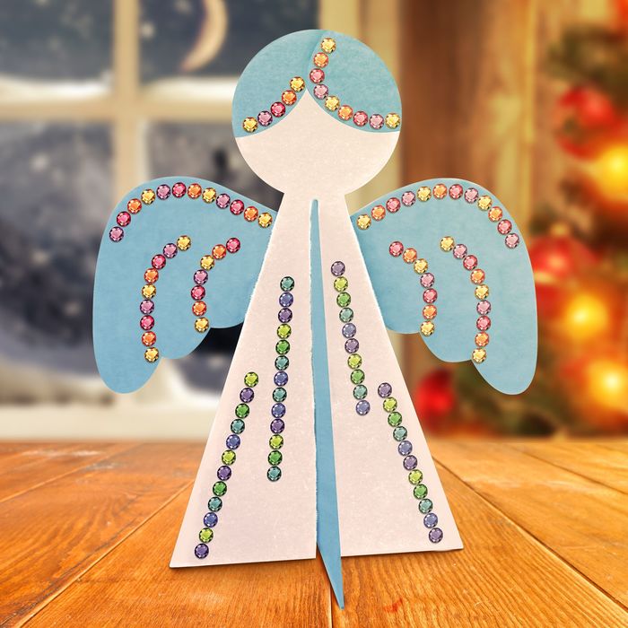 Новогодняя игрушка из фетра "Ангел"