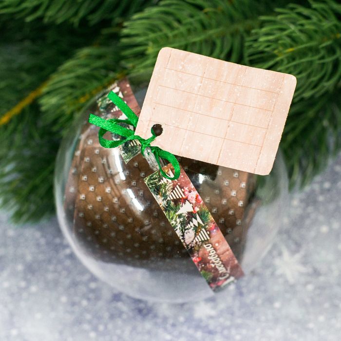 Галстук в шаре с открыткой "Моему любимому"