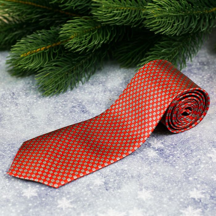 Галстук в шаре с открыткой "Волшебного Нового года"