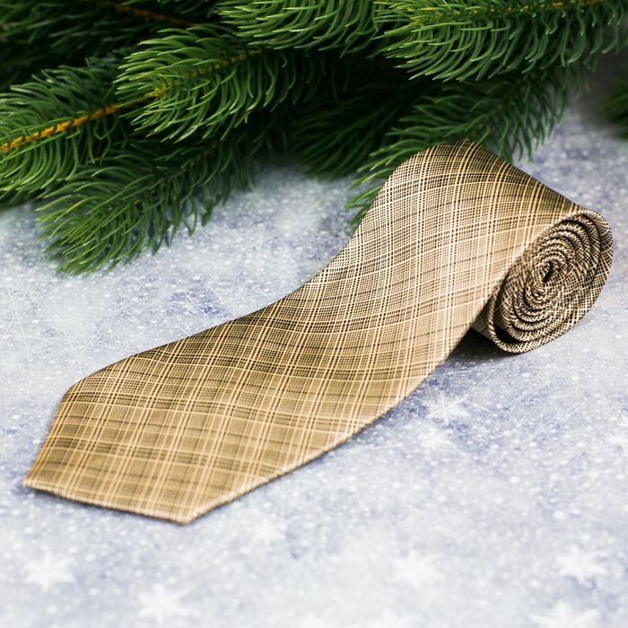 Галстук в шаре с открыткой "Дорогому дедушке в Новый год"