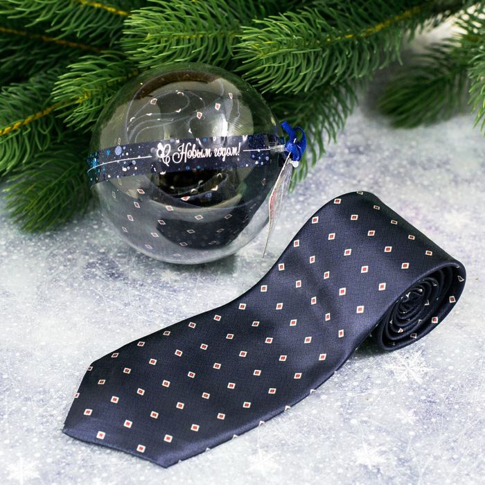 Галстук в шаре с открыткой "Любимому мужу"