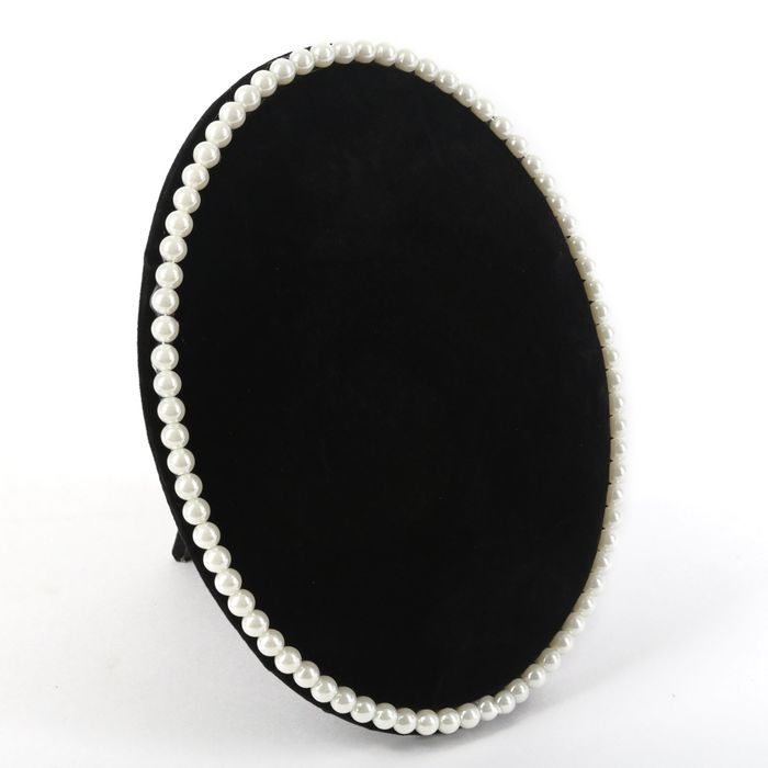 Подставка под украшения "Жемчуг", 16,5*2,5*22, цвет чёрный, белый