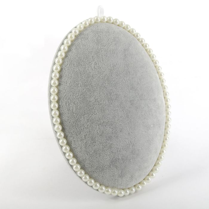 Подставка под украшения "Жемчуг", 16,5*2,5*22, цвет серый, белый