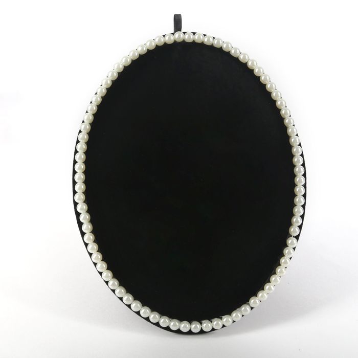 Подставка под украшения "Жемчуг", 20,5*3*27, цвет чёрный, белый