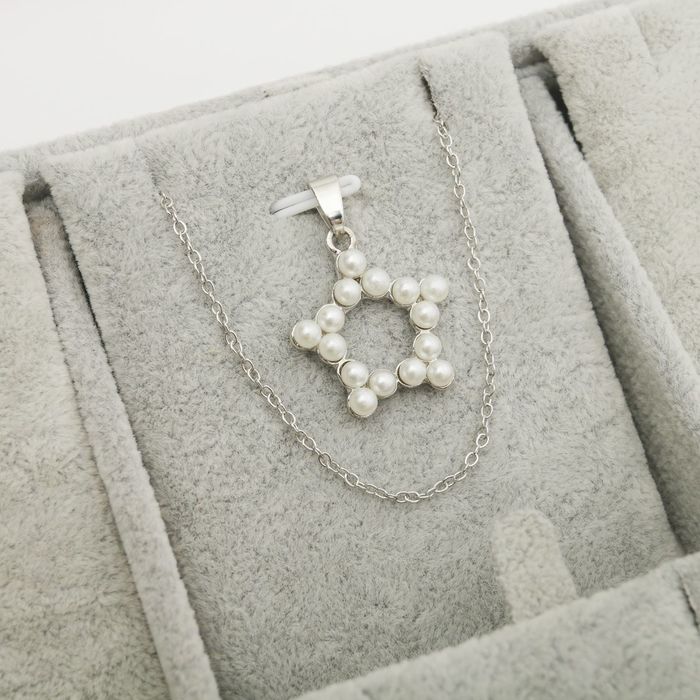 Подставка под кулоны, цепочки, подвески 15 шт, 35*24*3, цвет серый