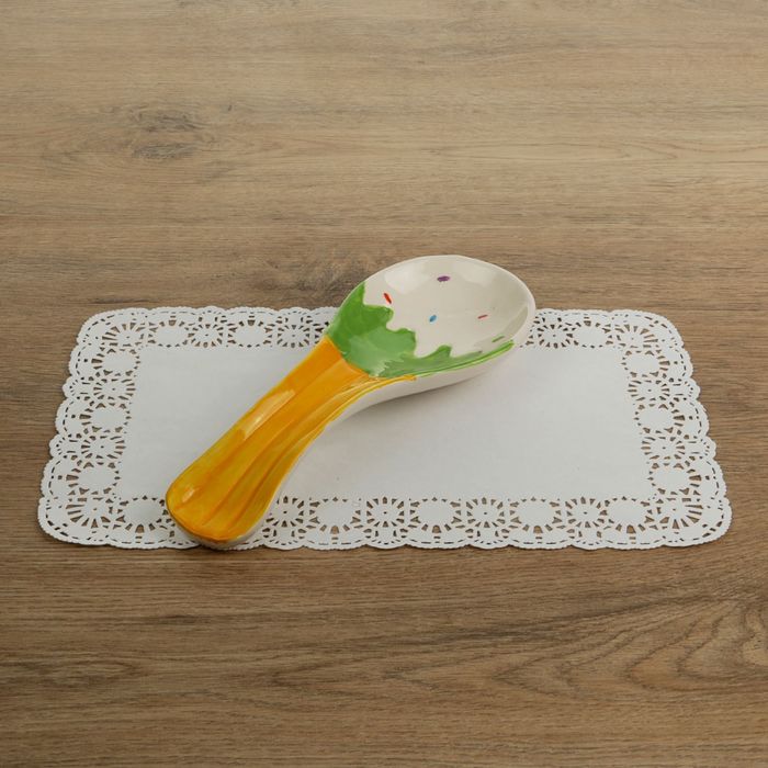 Подставка под ложку 22,5х8,7х3,3 см "Сладость", цвета МИКС