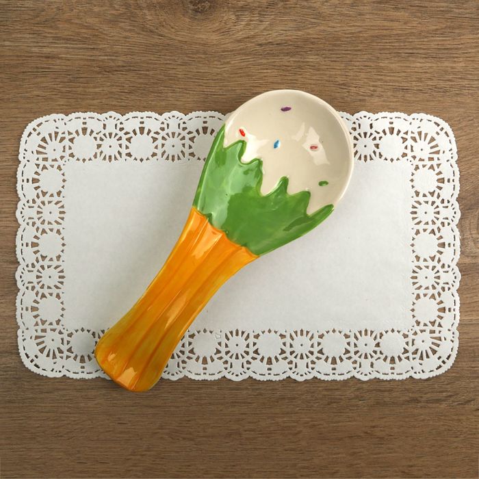 Подставка под ложку 22,5х8,7х3,3 см "Сладость", цвета МИКС