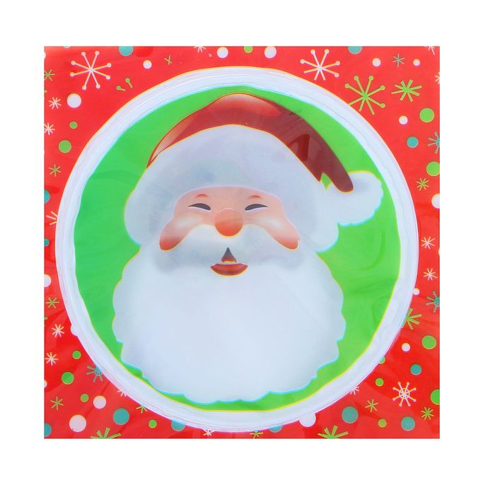 Карнавальный значок световой "Дед мороз"