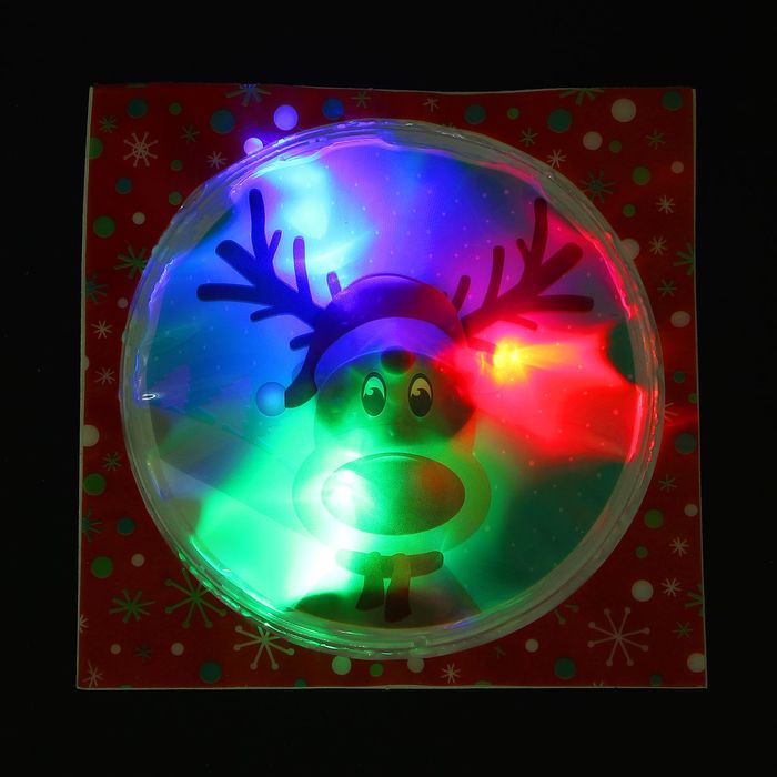 Карнавальный значок световой "Лось"