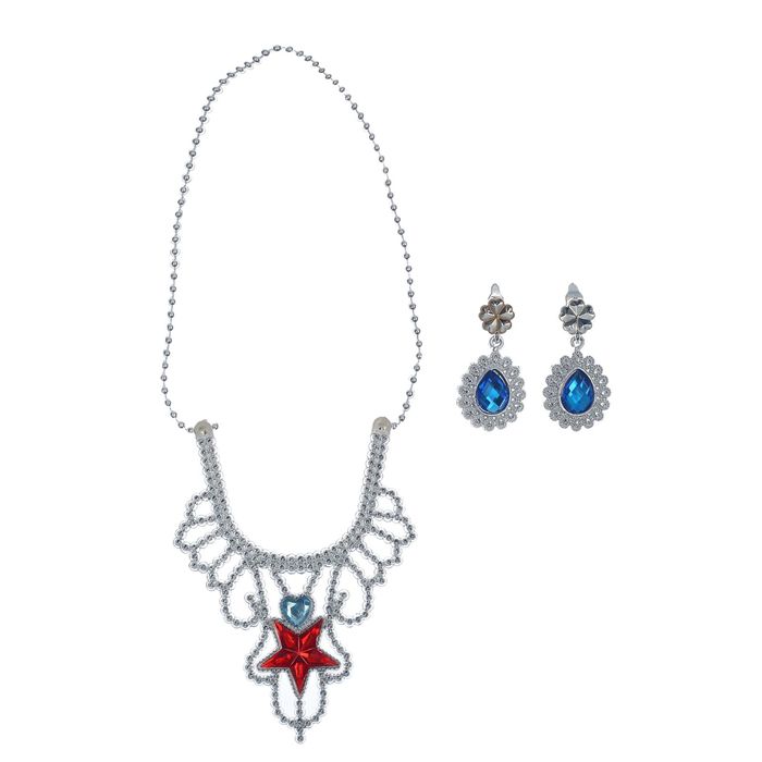 Карнавальный набор "Королевский" 3 предмета: колье, серьги