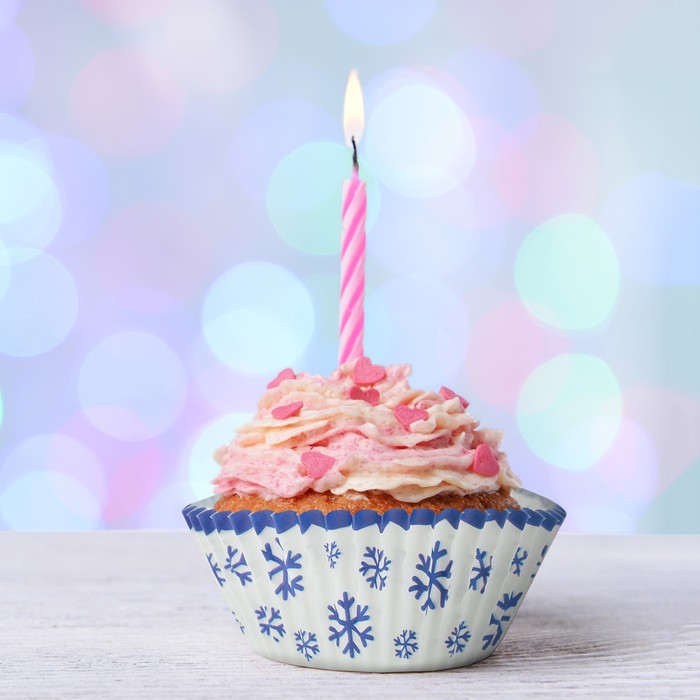 Набор для выпекания кексов "С Новым годом"снежинки, набор 24 формочки