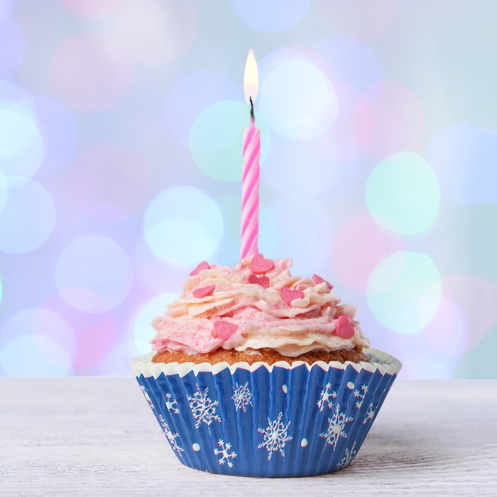 Набор для выпекания кексов "Искристые снежинки", набор 24 формочки