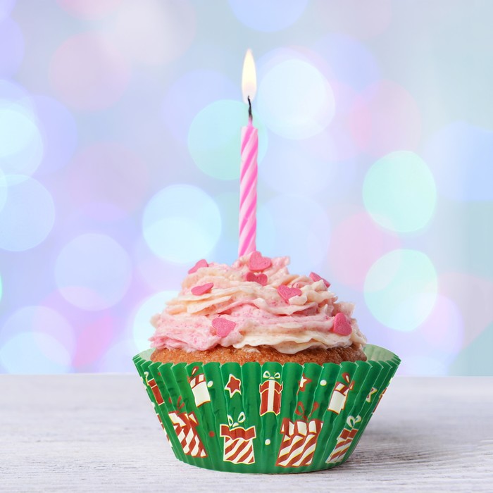 Набор для выпекания кексов "С Новым годом"подарочки, набор 24 формочки