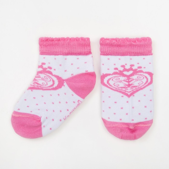 Носки Крошка Я "Принцесса", 8-10 см, 6-9 мес., 100% хлопок