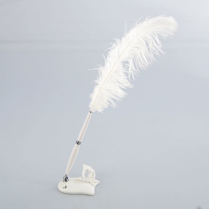 Ручка на подставке "Бабочка", полистоун 9*8,5*45см.