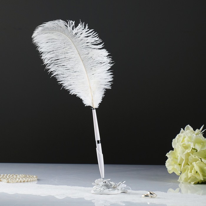 Ручка на подставке "Две Бабочки", полистоун 8,5*7,5*45см.