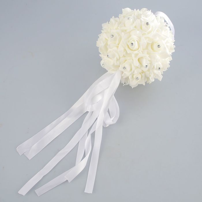 Свадебная декорация "Шар", белая 45*23*23см