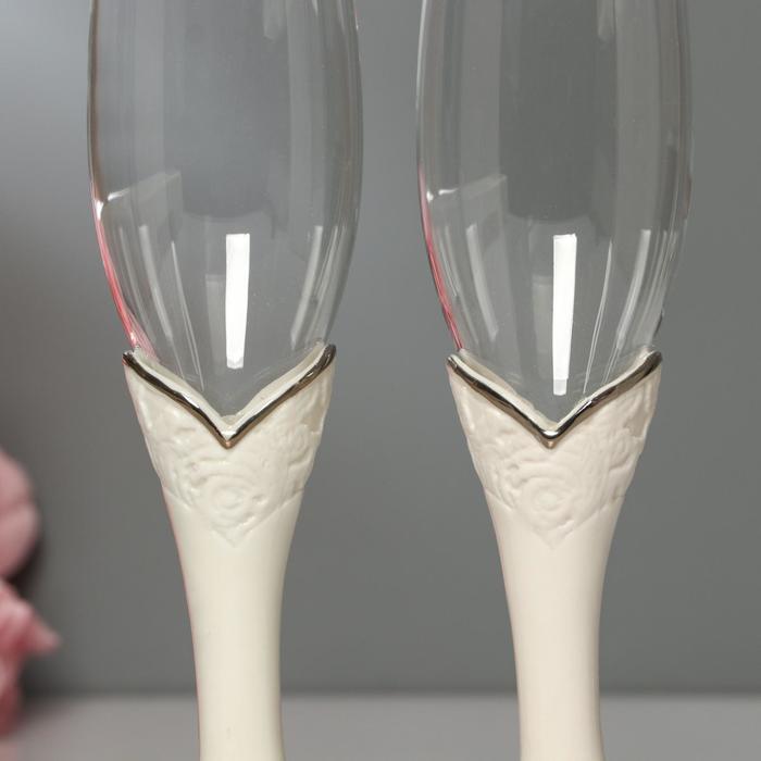 Свадебные бокалы "Нежные", фарфор, 250мл