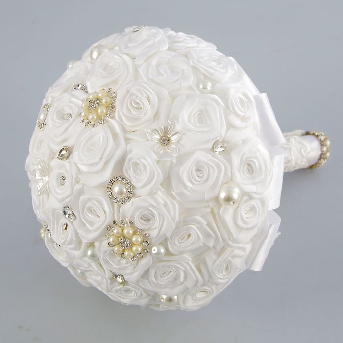 Свадебный букет, белый 27*24*24см