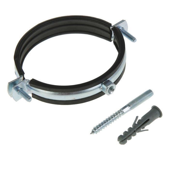 Хомут сантехнический TAEN, 3 1/2", 99-105 мм, в комплекте шпилька сантех. М8*80 и дюбель