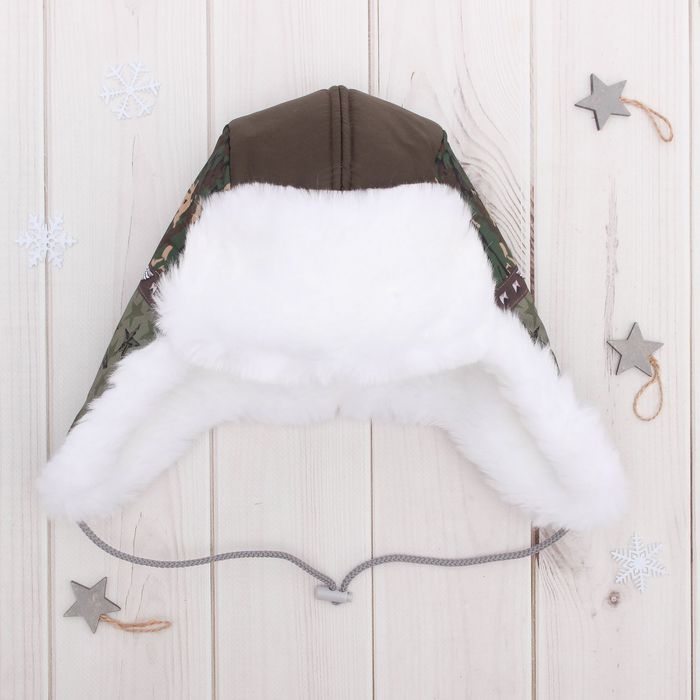 Шапка зимняя KAFTAN "Милитари" р-р 52-53, 5-6 лет