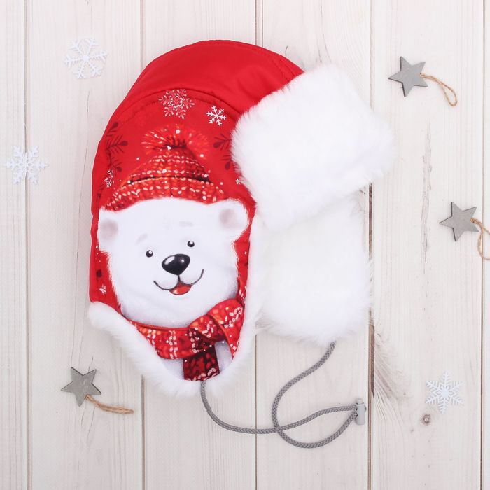 Шапка зимняя KAFTAN "Мишки" р-р 50-52, 3-4 года