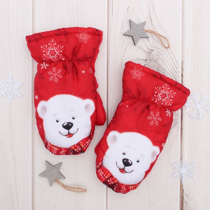 Варежки зимние KAFTAN "Мишки" 3-4 года