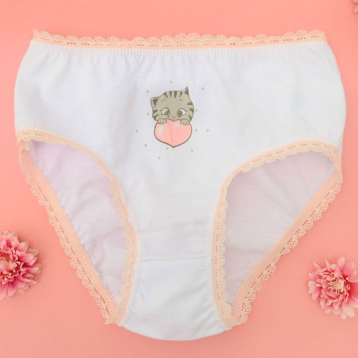 Трусы детские KAFTAN "Мой котенок" рост 110-116 (32), 5-6 лет 100% хлопок