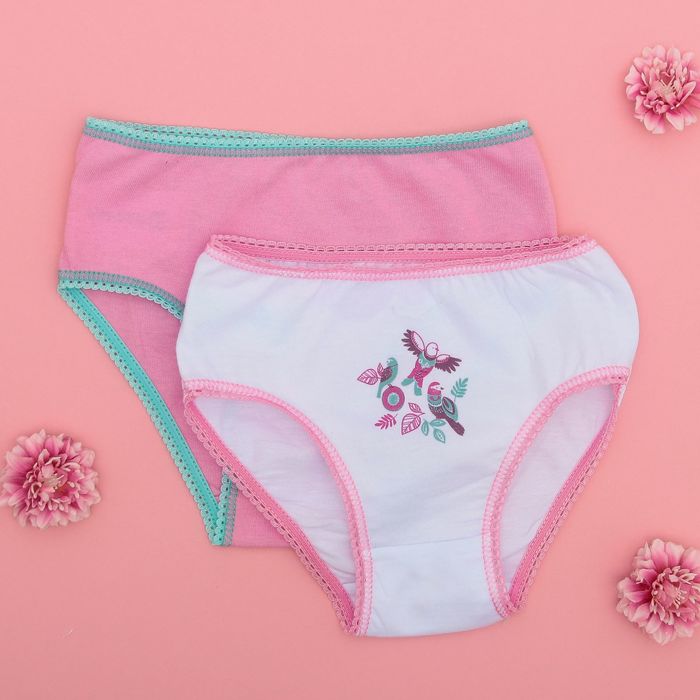 Набор трусов детских KAFTAN "Птицы" 2 шт, рост 122-128 (34), 7-8 лет 100% хлопок