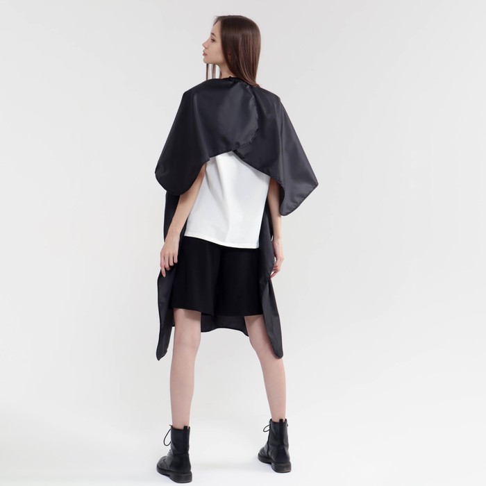 Пеньюар парикмахерский, с пропиткой, цвет чёрный