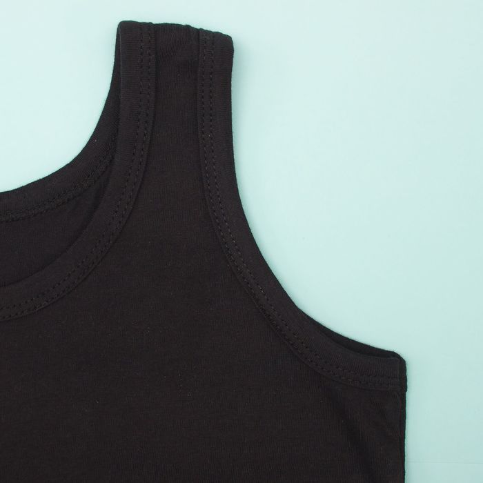 Майка для мальчика, рост 104-110 см (30), цвет чёрный