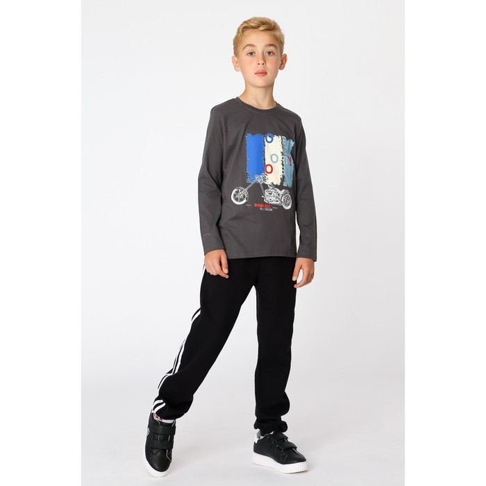 Джемпер для мальчика, рост 98-104 см (28), цвет серый