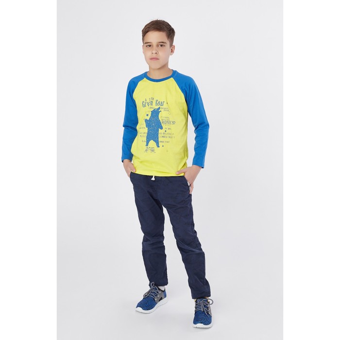 Джемпер для мальчика, рост 134-140 см (38), цвет жёлтый