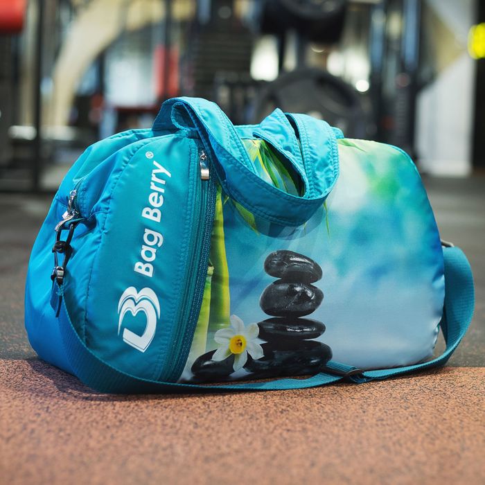 Сумка спорт "Фитнес", 50*18*30, отд на молнии, н/карман, рег ремень,  Камни