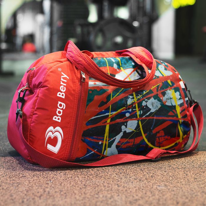 Сумка спорт "Фитнес", 50*18*30, отд на молнии, н/карман, рег ремень,  Абстракция