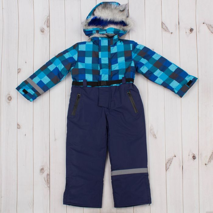 Комбинезон для мальчика "ТЕДДИ 2", рост 104, цвет синий/голубой/белый Д 316