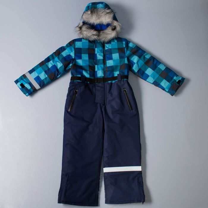 Комбинезон для мальчика "ТЕДДИ 2", рост 128 см, цвет синий/голубой/белый Д 316