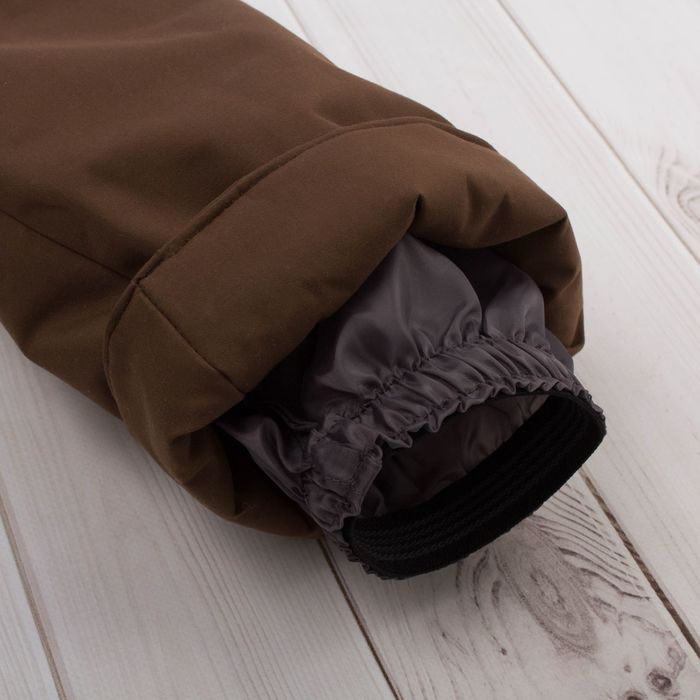 Полукомбинезон, рост 116 см, цвет коричневый Д 317